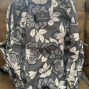 Vera Bradley Black and White Floral Backpack